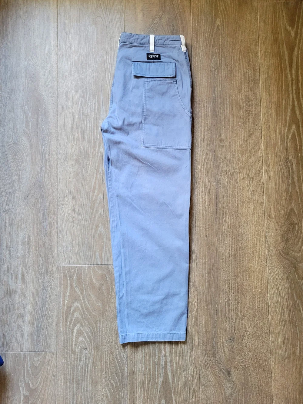Ripndip Light Blue Logo Cargo Pants 30 X 36